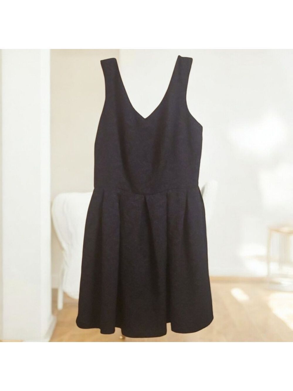 Bar III Navy DRESS WOMENS SIZE XXL Blue Pleated Skirt Lightweight Sleeveless